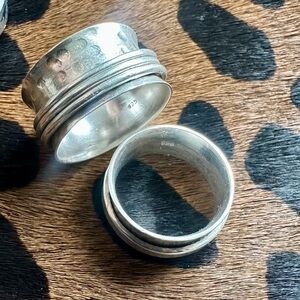 handmade • sterling silver spinner rings fidget rings 925 stim jewelry